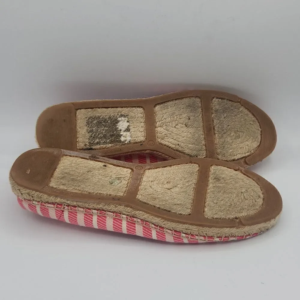 Talbots Casual Catus Rose Espadrilles with Leather Tassels Women’s 9M